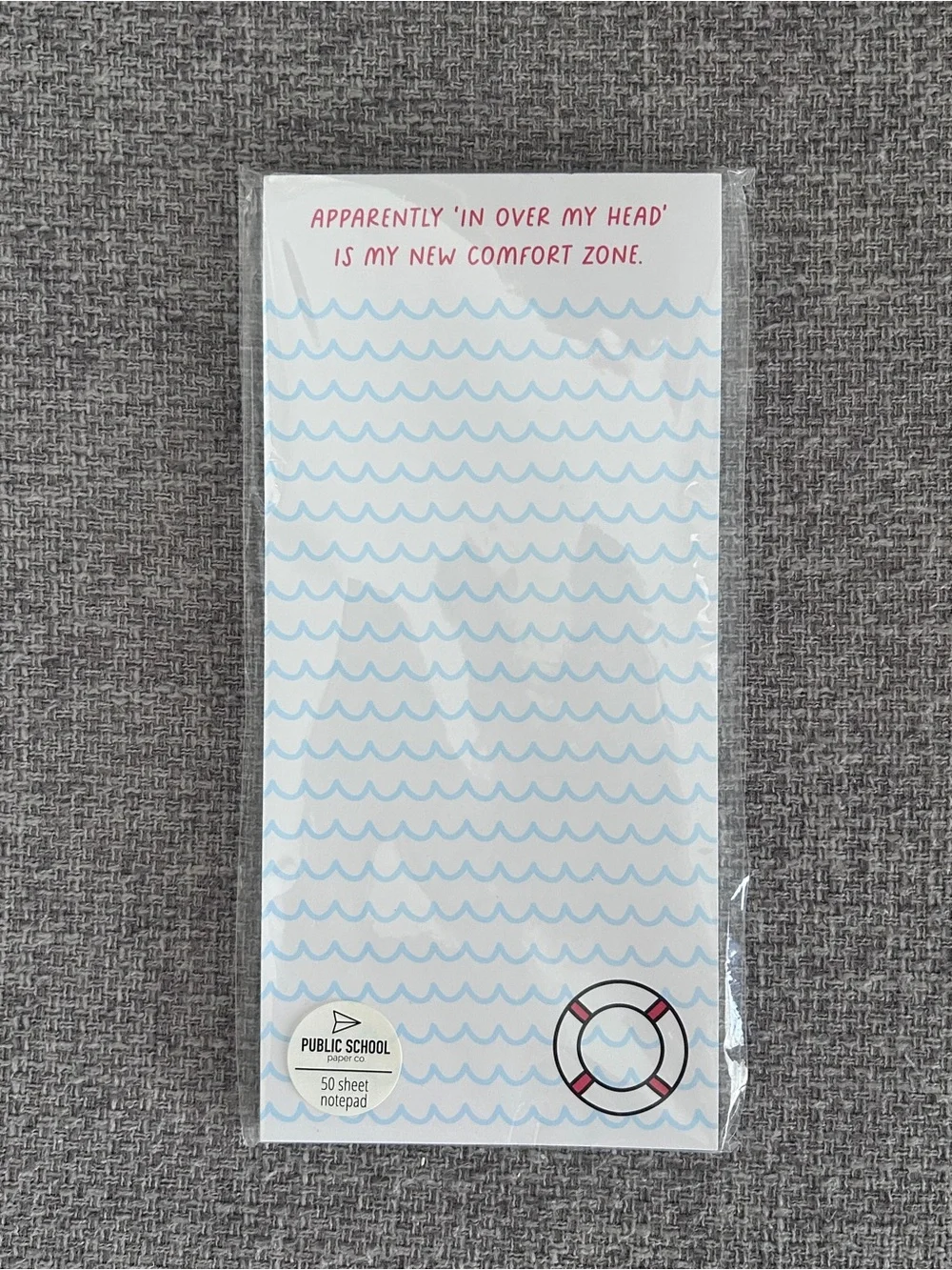 NEW Public School Notepad - ‘Comfort Zone’ List Pad